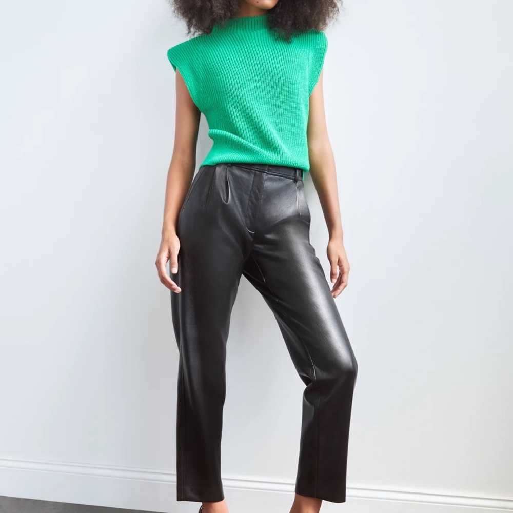 Aritzia leather cosmo pants